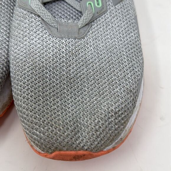 Adidas Cloud-foam sneakers, women’s US 10, gray/peach/seafoam green, preowned - Picture 7 of 11